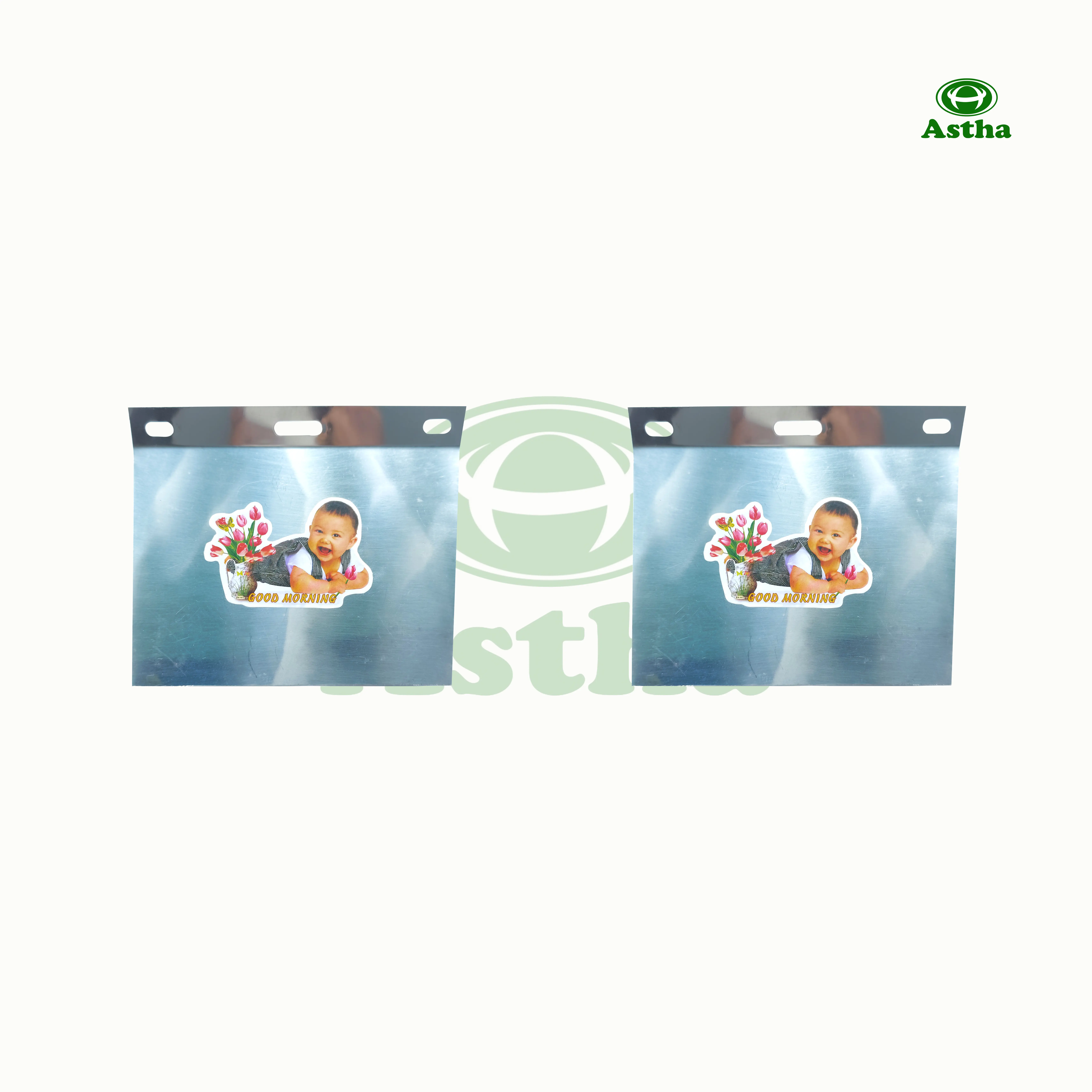 Acc. Mud Flap Tekka Patti Rear With Sticker (Set-2)
